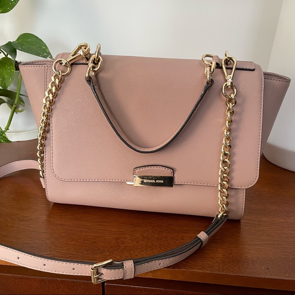 Michael Kors blush pink crossbody bag